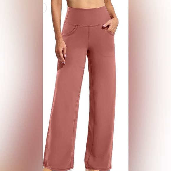 NWT Wide Leg Pants/Yoga Pants With Pockets - Size S - Picture 1 of 9